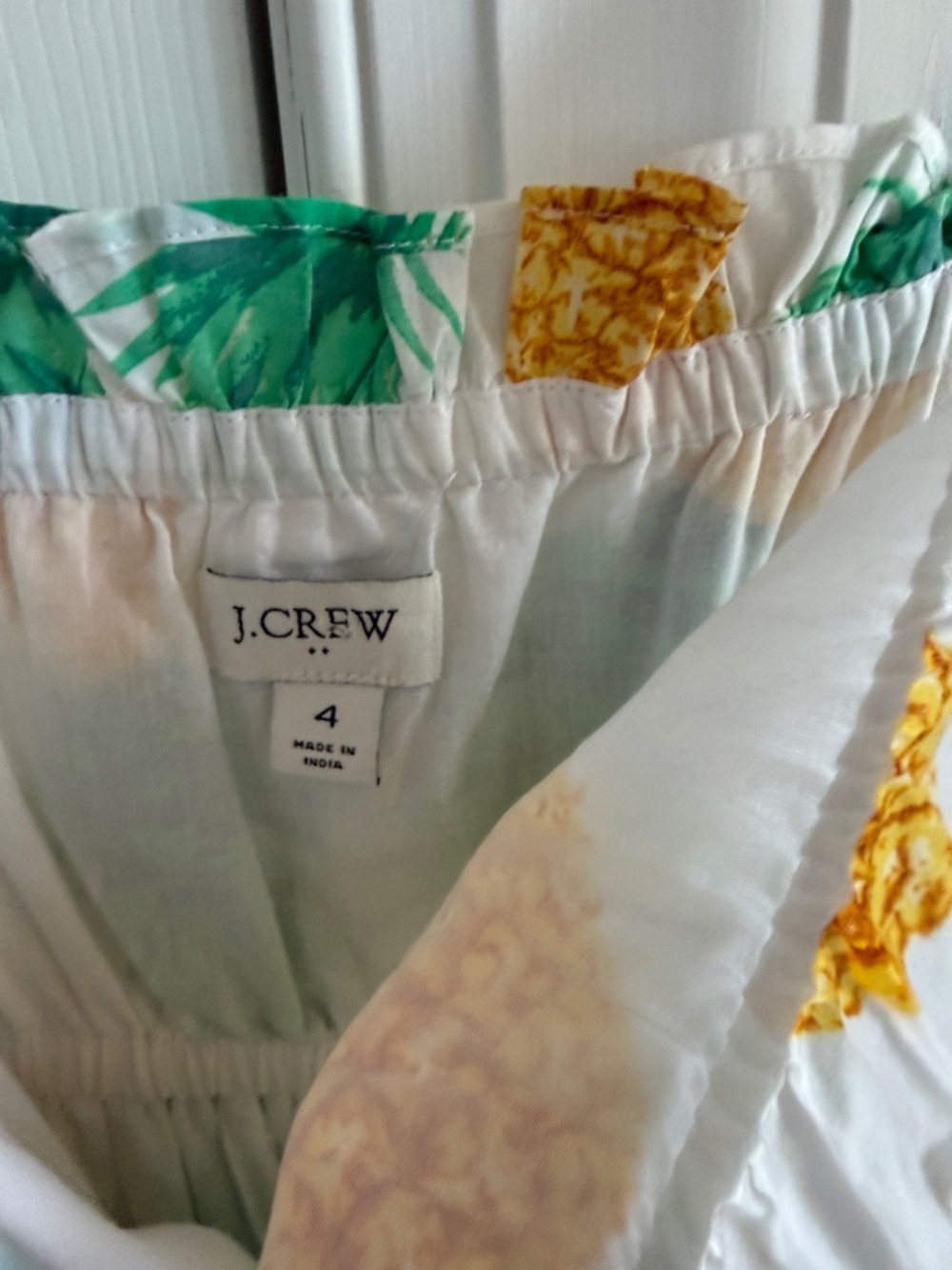 J. Crew Pineapple Strappy ruffle maxi dress 4 - Picture 9 of 11